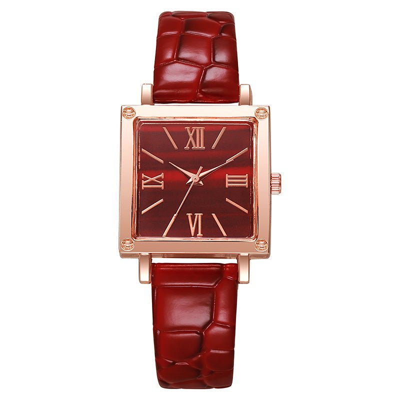 Luxury Look Without the Luxury Price - Ladies Stylish Square Watch - Oopsdadforgot.com
