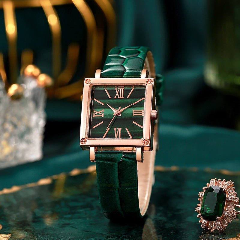 Luxury Look Without the Luxury Price - Ladies Stylish Square Watch - Oopsdadforgot.com