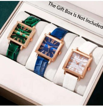 Luxury Look Without the Luxury Price - Ladies Stylish Square Watch - Oopsdadforgot.com