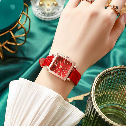 Luxury Look Without the Luxury Price - Ladies Stylish Square Watch - Oopsdadforgot.com