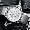 Luxury Men’s Quartz Watch – Precision Timepiece with Stylish Stainless Steel Design - Oopsdadforgot.com