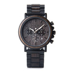 Luxury Wood Stainless Steel Men Watch Stylish Wooden - Oopsdadforgot.com