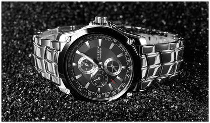 Men's Business - Casual Alloy Waterproof Quartz Watch - Oopsdadforgot.com