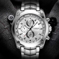 Men's Business - Casual Alloy Waterproof Quartz Watch - Oopsdadforgot.com