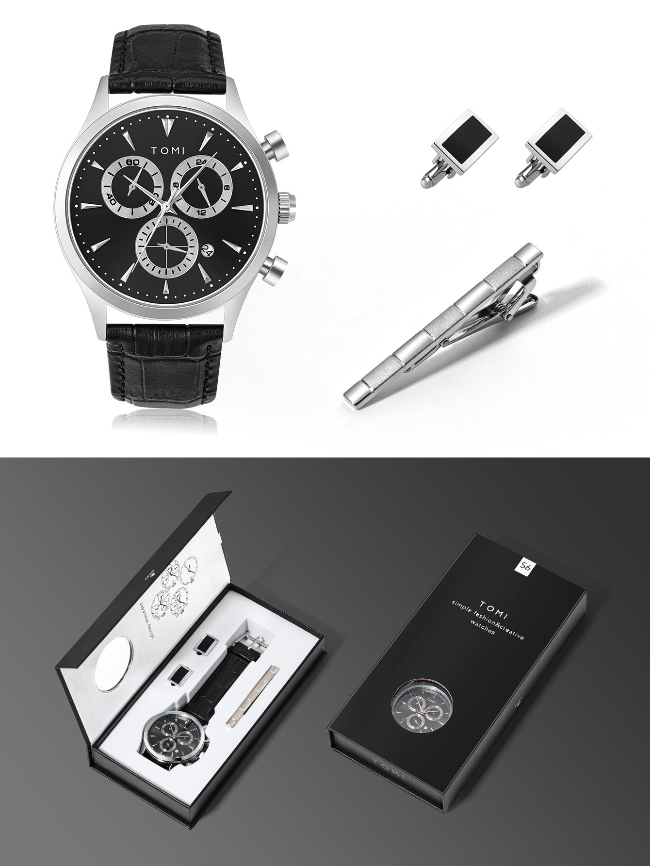 Mens Business Quartz Watch Gift Set - Oopsdadforgot.com