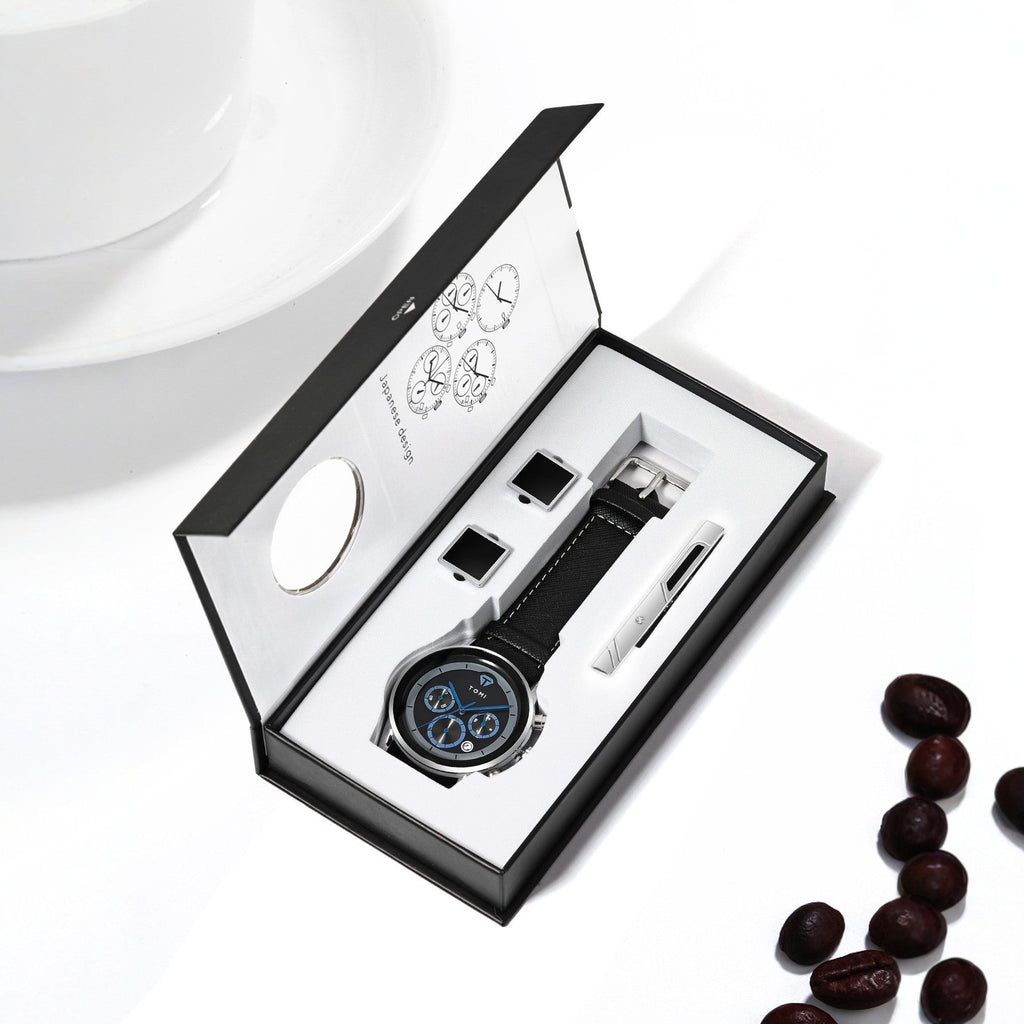Mens Business Quartz Watch Gift Set - Oopsdadforgot.com