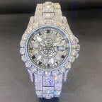Men's High - end, Fully Diamond - encrusted, Ultra - glitzy Hip - hop Watch - Oopsdadforgot.com