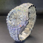 Men's High - end, Fully Diamond - encrusted, Ultra - glitzy Hip - hop Watch - Oopsdadforgot.com