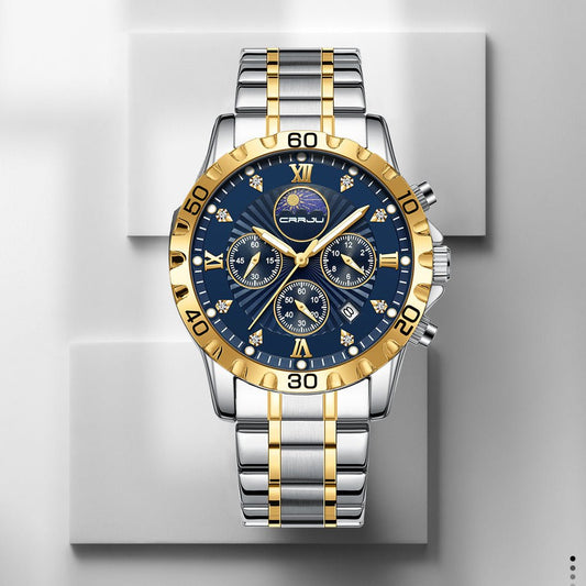 Men's Multifunctional Business Calendar Quartz Watch - Oopsdadforgot.com