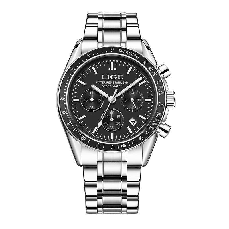 Mens Multifunctional Waterproof Calendar Luminous Quartz Watch - Oopsdadforgot.com