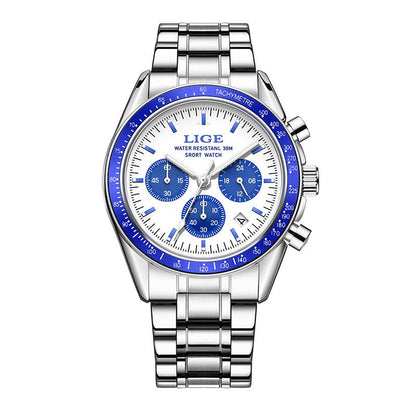 Mens Multifunctional Waterproof Calendar Luminous Quartz Watch - Oopsdadforgot.com
