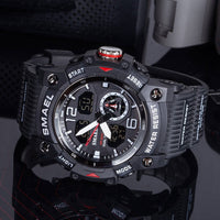 Mens Outdoor Transparent Watch With A Cool Dual - display Design - Oopsdadforgot.com