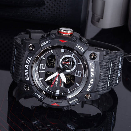 Mens Outdoor Transparent Watch With A Cool Dual - display Design - Oopsdadforgot.com