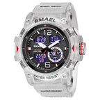 Mens Outdoor Transparent Watch With A Cool Dual - display Design - Oopsdadforgot.com