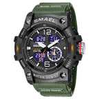 Mens Outdoor Transparent Watch With A Cool Dual - display Design - Oopsdadforgot.com