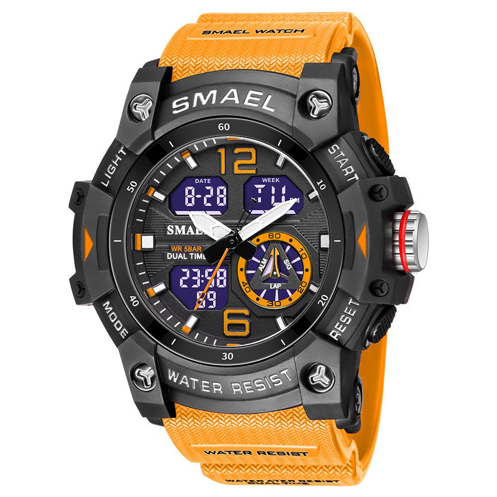 Mens Outdoor Transparent Watch With A Cool Dual - display Design - Oopsdadforgot.com