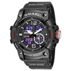 Mens Outdoor Transparent Watch With A Cool Dual - display Design - Oopsdadforgot.com