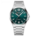 Men's Simple Waterproof Quartz Wristwatch With Steel Band Business Style - Oopsdadforgot.com