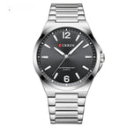 Men's Simple Waterproof Quartz Wristwatch With Steel Band Business Style - Oopsdadforgot.com