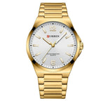 Men's Simple Waterproof Quartz Wristwatch With Steel Band Business Style - Oopsdadforgot.com