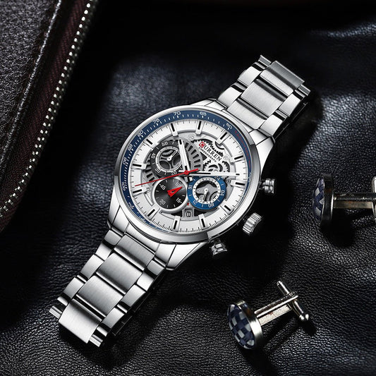 Men's Six - Hand Quartz Fashion Casual Watch - Oopsdadforgot.com