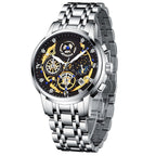 Men's Stainless Steel Multifunction Quartz Watch - Oopsdadforgot.com