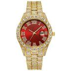 Men's Steel Strap Hip - hop Roman Quartz Watch - Oopsdadforgot.com