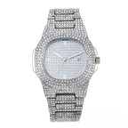 Men's Steel Strap Hip - hop Roman Quartz Watch - Oopsdadforgot.com