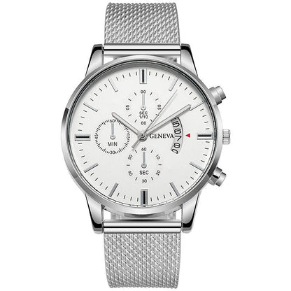 Mens Watch Fake Three - Subdial Six Hands Calendar Casual Fashionable Business Quartz - Oopsdadforgot.com