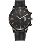 Mens Watch Fake Three - Subdial Six Hands Calendar Casual Fashionable Business Quartz - Oopsdadforgot.com