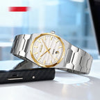 Mens Watch With A Steel Band Calendar Function - Oopsdadforgot.com