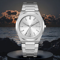 Mens Watch With Calendar Waterproof Quartz Wristwatch - Oopsdadforgot.com