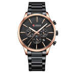 Mens Waterproof Business Round Six - Hand Calendar Watch - Oopsdadforgot.com