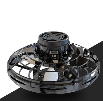 Mini Fingertip Gyro Interactive Decompression Toy Drone LED UFO Type Flying Helicopter Spinner Toy Kids - Oopsdadforgot.com