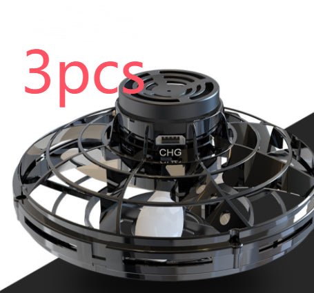 Mini Fingertip Gyro Interactive Decompression Toy Drone LED UFO Type Flying Helicopter Spinner Toy Kids - Oopsdadforgot.com