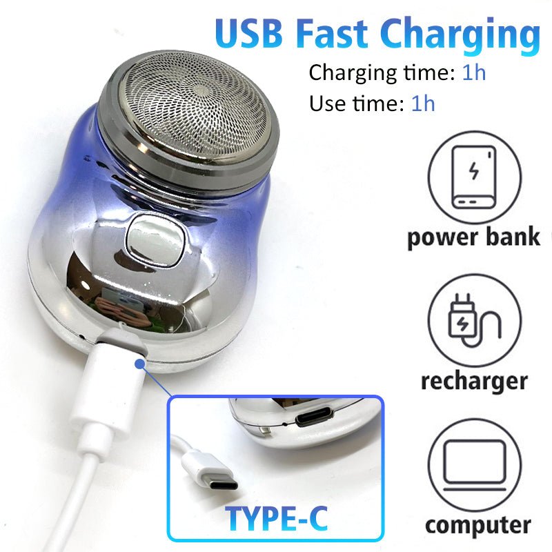 Mini Portable Face Cordless Shavers Rechargeable USB Electric Shaver Wet & Dry Painless Small Size Machine Shaving For Men - Oopsdadforgot.com
