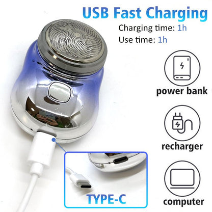 Mini Portable Face Cordless Shavers Rechargeable USB Electric Shaver Wet & Dry Painless Small Size Machine Shaving For Men - Oopsdadforgot.com