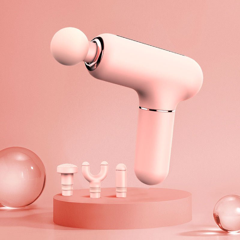 Mini USB Muscle Massage Gun Percussive Deep Tissue Massage Gun Girls Body Neck Pain Massager Fascia Gun - Oopsdadforgot.com