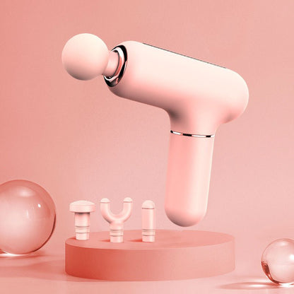 Mini USB Muscle Massage Gun Percussive Deep Tissue Massage Gun Girls Body Neck Pain Massager Fascia Gun - Oopsdadforgot.com