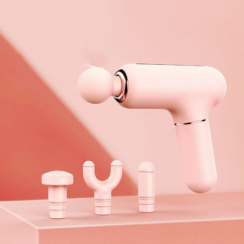 Mini USB Muscle Massage Gun Percussive Deep Tissue Massage Gun Girls Body Neck Pain Massager Fascia Gun - Oopsdadforgot.com