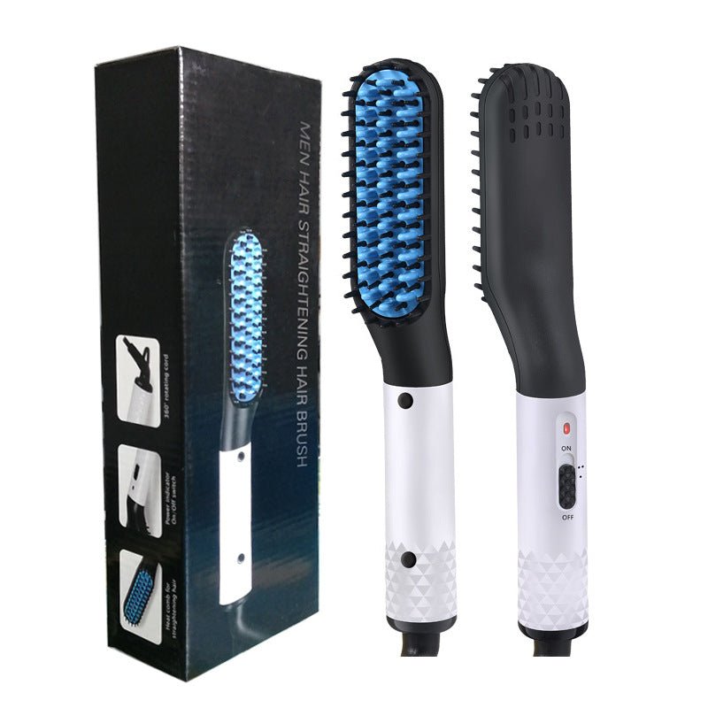 Multifunctional Hair Straightener Hair Comb Brush Men Beard Straightener Straightening - Oopsdadforgot.com