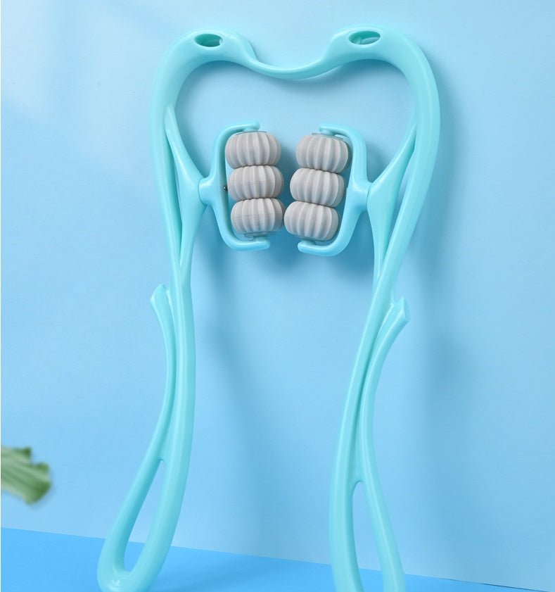 Multifunctional Manual Six - wheel Neck Massager Massage Relieve Roller Massage Tool - Oopsdadforgot.com