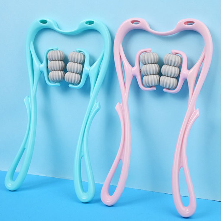 Multifunctional Manual Six - wheel Neck Massager Massage Relieve Roller Massage Tool - Oopsdadforgot.com