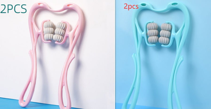 Multifunctional Manual Six - wheel Neck Massager Massage Relieve Roller Massage Tool - Oopsdadforgot.com