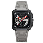 Neutral Square Calendar Multi - Function Six - Hand Quartz Mens Watch - Oopsdadforgot.com