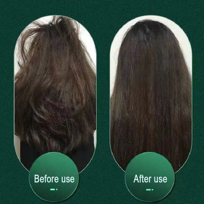 New 2 In 1 Hair Straightener Hot Comb Negative Ion Curling Tong Dual - purpose Electric Hair Brush - Oopsdadforgot.com