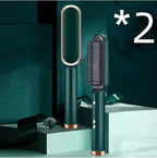 New 2 In 1 Hair Straightener Hot Comb Negative Ion Curling Tong Dual - purpose Electric Hair Brush - Oopsdadforgot.com