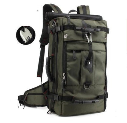 New double shoulder bag Oxford cloth bags male outdoor backpack large capacity baggage bag multifunction hiking bag - Oopsdadforgot.com