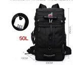 New double shoulder bag Oxford cloth bags male outdoor backpack large capacity baggage bag multifunction hiking bag - Oopsdadforgot.com