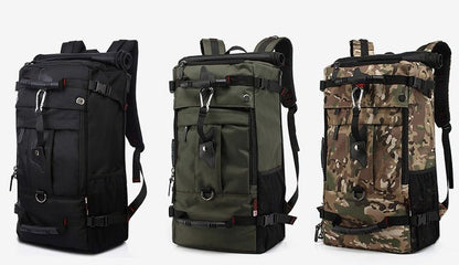 New double shoulder bag Oxford cloth bags male outdoor backpack large capacity baggage bag multifunction hiking bag - Oopsdadforgot.com